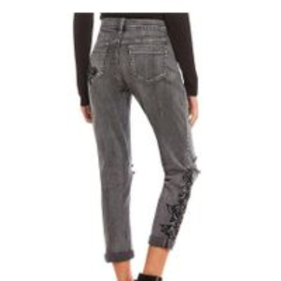 🆕️ Jessica Simpson Destructed Flocked Mika Jeans - Picture 3 of 8